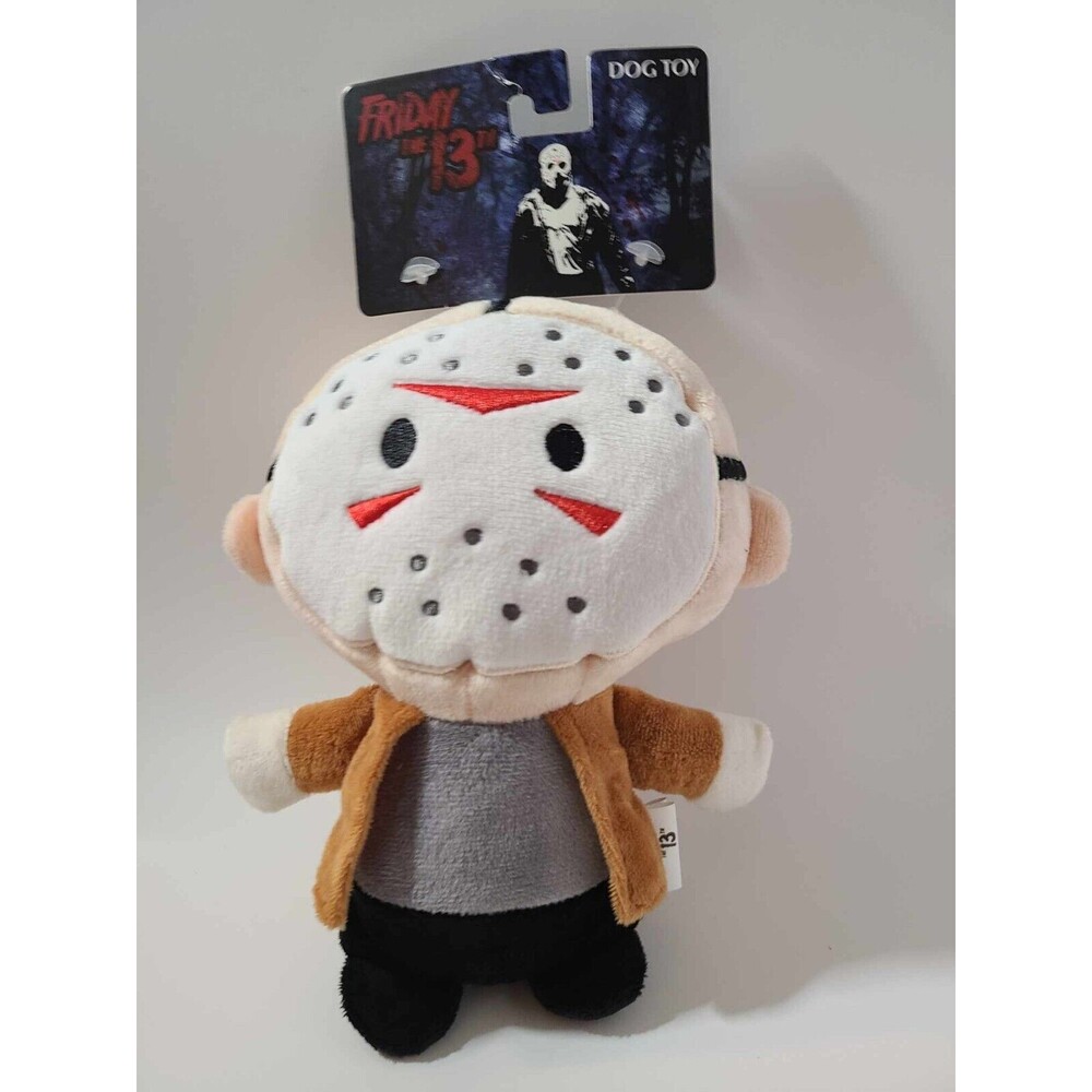 FRIDAY THE 13TH JASON Halloween Horror 9” Plush Dog Pet Squeaker Toy NWT